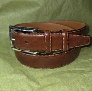 TRAFALGAR CORTINA EASTON Men's Brown Leather Belt